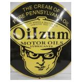 VIEW 2 CLOSE UP  REPLICA SIGN W/OILZUM MAN