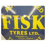 VIEW 2 CLOSE UP FISK TIRES REPLICA SIGN
