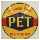 30IN. DS PORC. PET ICE CREAM SIGN