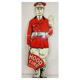 12X36 METAL DIECUT HOOD TIRES SIGN