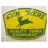 26X20 PORC. JOHN DEER FARM EQUIP. SIGN