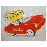 32X26 ESSO HAPPY MOTORING DIE CUT SIGN