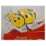 VIEW 2 CLOSE UP  REPLICA SIGN W/ESSO BOY & GIRL