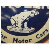 VIEW 2 CLOSE UP ZEROLENE REPLICA SIGN W/POLAR BEAR 