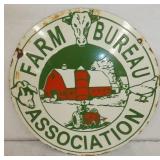 15IN. FARM BUREAU ASSOCIATION SIGN 