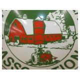 VIEW 2 CLOSE UP REPLICA SIGN W/FARM & TRACTOR 