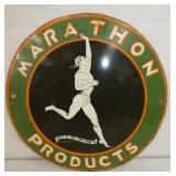 15IN. PORC MARATHON PRODUCTS SIGN 