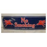 16X5 PORC. NO SMOKING REPLICA SIGN W/PEGASUS 
