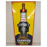 8X18 PORC. CHAMPION SPARKPLUG SIGN 