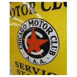 VIEW 2 CLOSE UP  CHICAGO MOTOR OIL  REPLICA SIGN