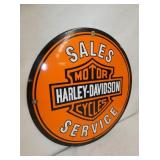 VIEW 2 LEFTSIDE HD SALES & SERVICE REPLICA SIGN 