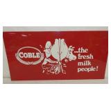 24X12 METAL COBLE MILK SIGN 