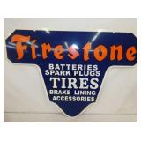 36X25 METAL FIRESTONE BATTERIES SIGN 