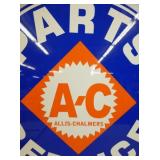 VIEW 2 CLOSE UP ALLIS CHALMERS  REPLICA SIGN