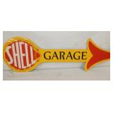 36X12 METAL SHELL GARAGE ARROW SIGN