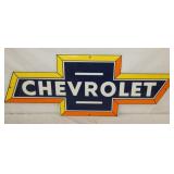 36X14 PORC. CHEVROLET BOWTIE REPLICA SIGN