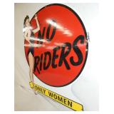 VIEW 3 RIGHTSIDE NO RIDERS REPLICA SIGN
