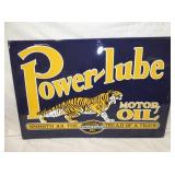 30X20 EMB. POWER-LUBE MOTOR OIL SIGN