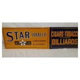 40X1 EMB. STAR TOBACCO REPLICA SIGN