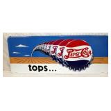 36X14 EMB METAL PEPSI TOPS REPLICA SIGN