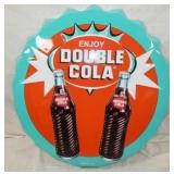 20IN. EMB. DOUBLE COLA REPLICA CAP SIGN