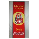 18X54 EMB. COCA-COLA SIGN