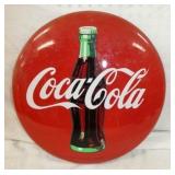 16IN. METAL COCA-COLA REPLICA BUTTON