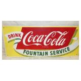 28X12 PORC. DRINK COKE FOUNTAIN SERVICE