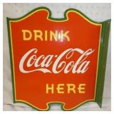 17X20 PORC. DRINK Coca Cola FLANGE SIGN