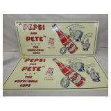 27X12 PEPSI & PETE PEPSI SIGNS