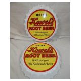 (2) 14IN. PORC DRINK HOWELS RB CAP SIGNS