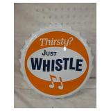 14IN. PORC. JUST WHISTLE CAP SIGN