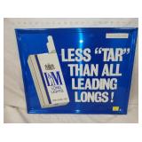 21X17 L&M SELF FRAMED REPLICA SIGN