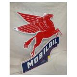 VIEW 2 CLOSE UP MOBILOIL REPLICA SIGN