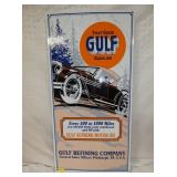 17X33 PORC. GULF REPLICA SIGN