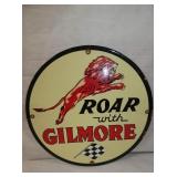 12IN. PORC. ROAR WITH GILMORE SIGN