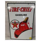 12X18 PORC. FIRE CHIEF PUMP PLATE #3