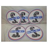 GROUP OF 5 12IN. SHELBY PLASTIC SIGNS