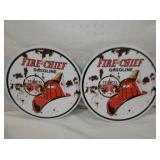 (2) 12IN. TEXACO PLASTIC SIGNS