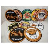 GROUP OF 10 12IN. VARIOUS PLASTIC SIGNS