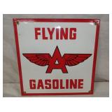 10IN. PORC. FLYING A GASOLINE SIGN