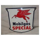 12IN. PORC. MOBILGAS REPLICA SIGN