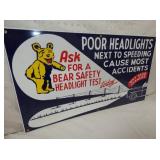 VIEW 2 LEFTSIDE BEAR SAFETY REPLICA SIGN