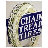 VIEW 2 CLOSE UP CHAIN TIRES REPLICA SIGN