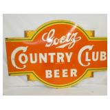48X32 DS PORC. COUNTRY CLUB BEER SIGN