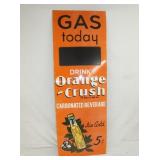 18X52 PORC. ORANGE CRUSH VERTICAL SIGN