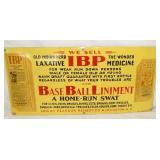 26X12 PORC. BURLINGTON BASEBALL IBP SIGN