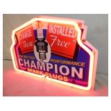 VIEW 2 RIGHTSIDE CHAMPION SPARKPLUG NEON
