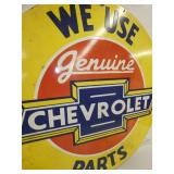 VIEW 2 CLOSE UP CHEVROLET REPLICA SIGN 