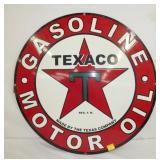 26IN. PORC. DS TEXACO MOTOR OIL 